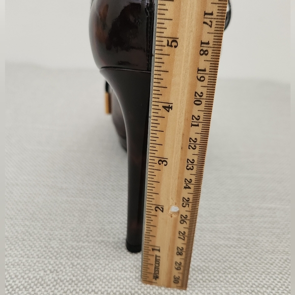 Viktor & Rolf size 38 brown leather kiltie shootie bootie high heels platform - Picture 13 of 13